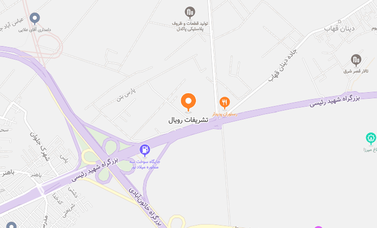 پیش‌نمایش نقشه باغ تالار رویال